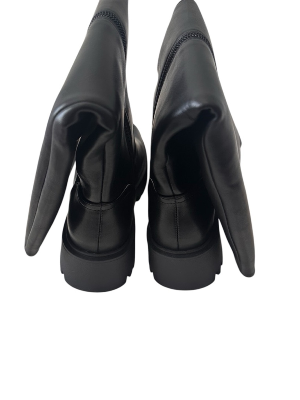 New DreamPairs Black Platform Knee-High Women’s Boots grunge bikercore goth sz 8 - Picture 6 of 10